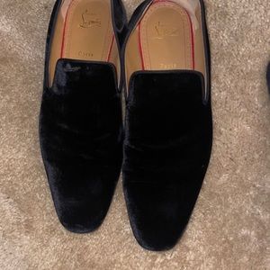Christian Louboutin Velvet Loafers - Size 11.5